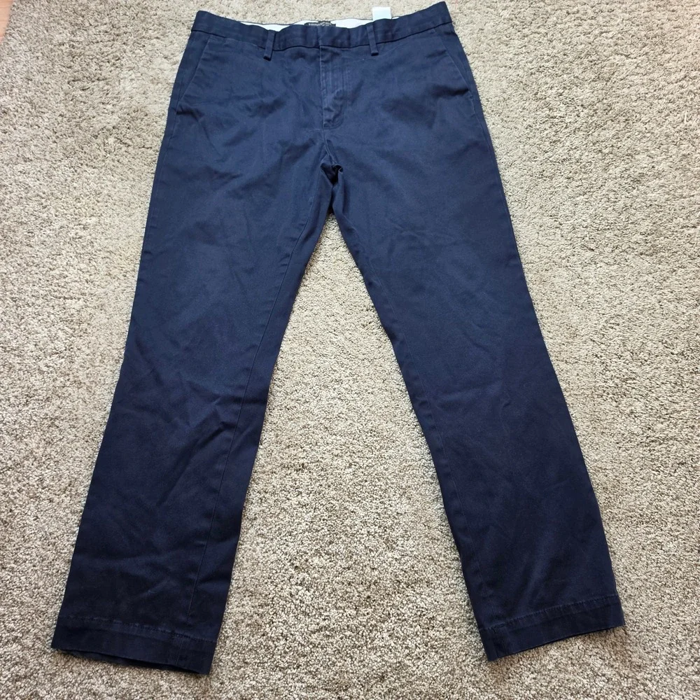 Banana Republic Fulton Skinny Rapid Movement Chino Men 34x30 Blue Outdoor Casual